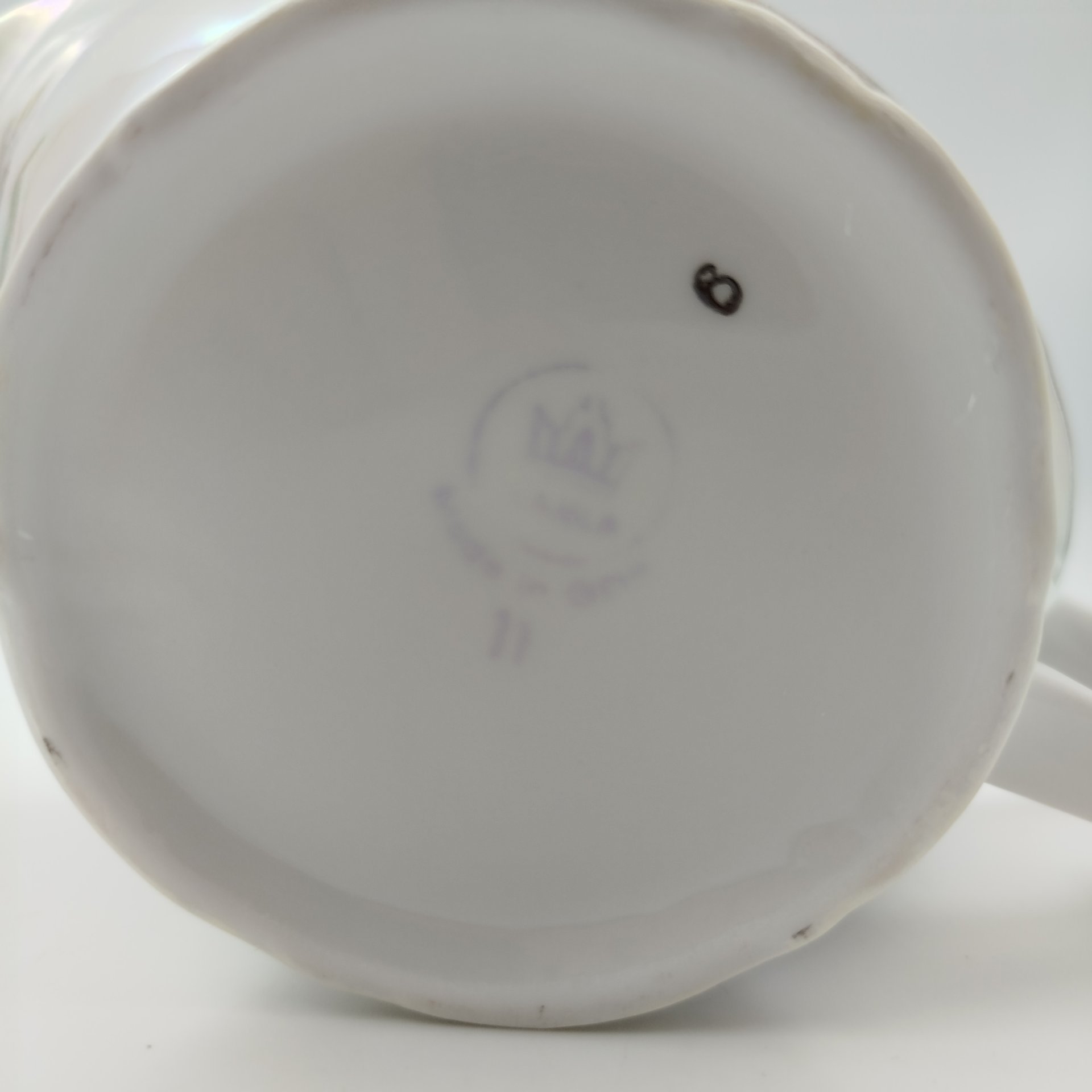 Соусник "Мадонна", фарфор, деколь, люстр, золочение, Kahla, ГДР, 1960-1980 гг.