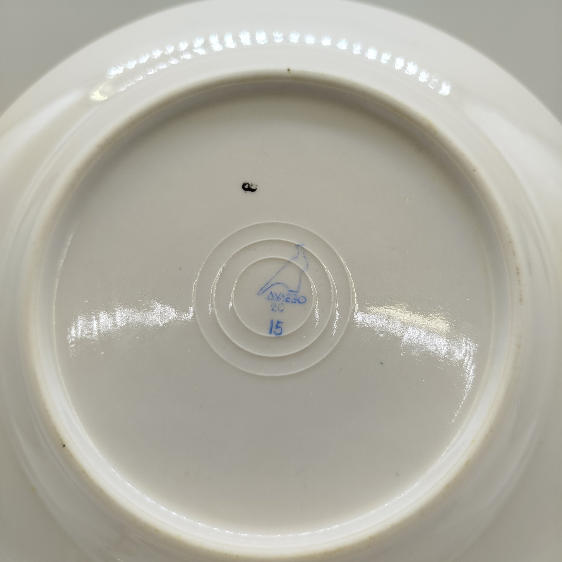 Набор из пяти десертных тарелок с цветочным декором, фарфор, деколь, золочение, Дулевский фарфоровый завод (Дулёво), СССР, 1968-1991 гг.