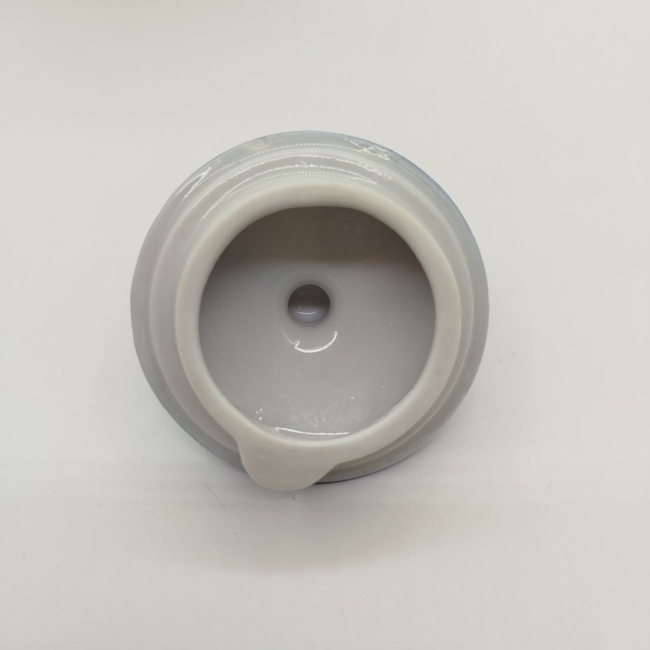 Графин с линейным декором, фарфор, роспись, Турыгинский фарфоровый завод артели «Художественная керамика» (Гжель), СССР, 1950-1960 гг.