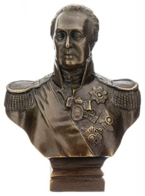 Бюст "М.И. Кутузов", бронза, литье, Россия, 2020-2021 гг.