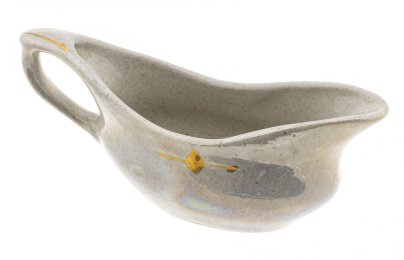 Соусник лаконичной формы, фаянс, золочение, СССР, 1970-1990 гг.
