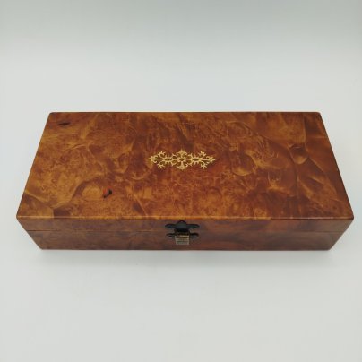 Шкатулка прямоугольной формы, дерево, шпон, лак, СССР, 1980-1990 гг.