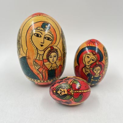 Матрёшка "Богоматерь", дерево, роспись, покрытие лаком, Россия, 1990-2000 гг.
