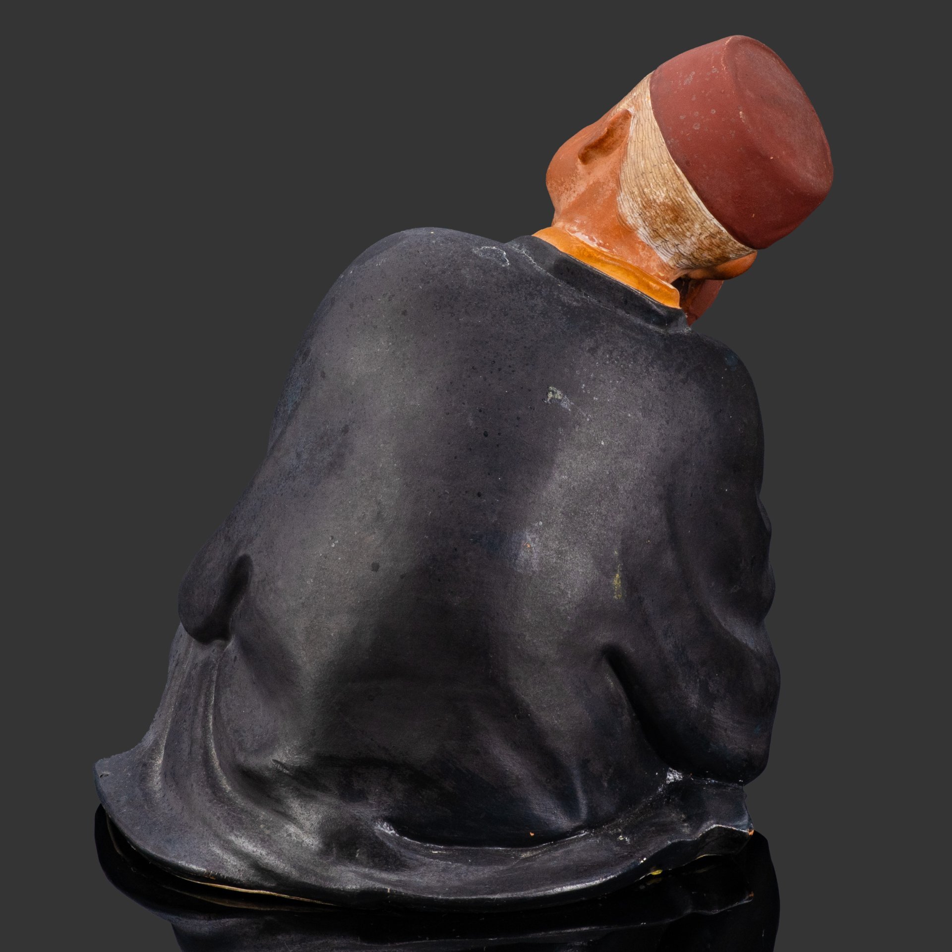 Кукла-хакато (博多人形) "Старец", керамика, роспись, Япония, 1970-1990 гг.