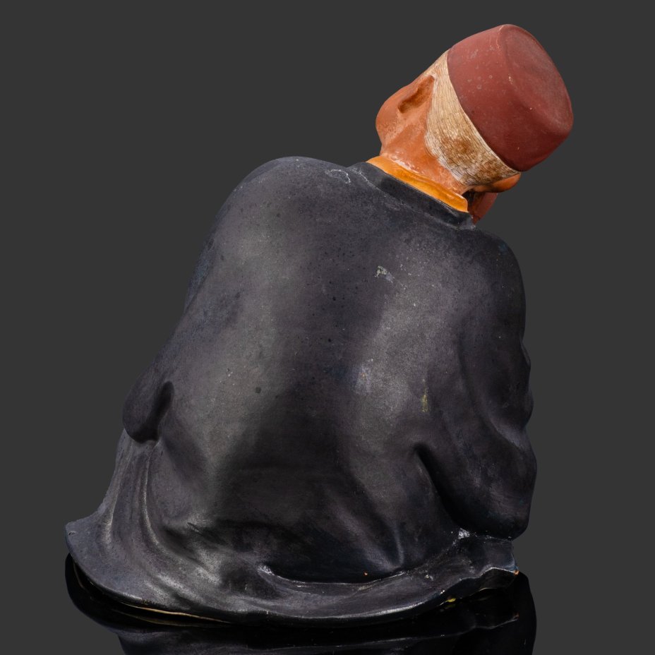 Кукла-хакато (博多人形) "Старец", керамика, роспись, Япония, 1970-1990 гг.