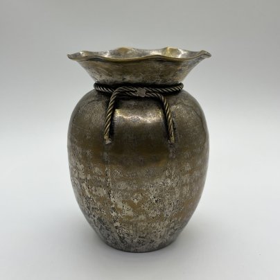 Ваза интерьерная со шнурком, металл, 1970-1990 гг.