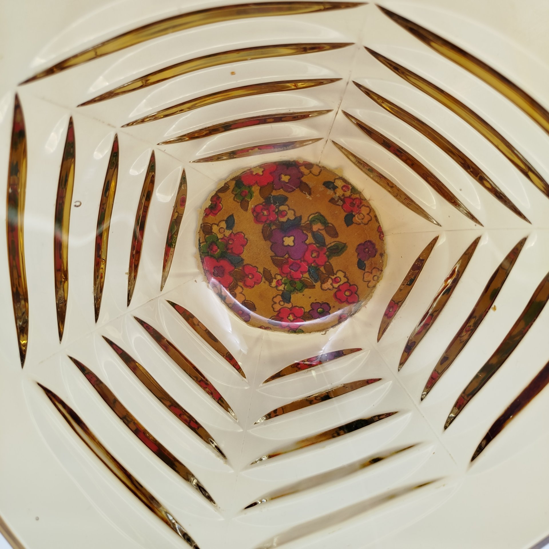 Фруктовница "Корзиночка", автор А.И. Маева, хрусталь, Ленинградский завод художественного стекла (ЛЗХС), СССР, 1960-1980 гг.