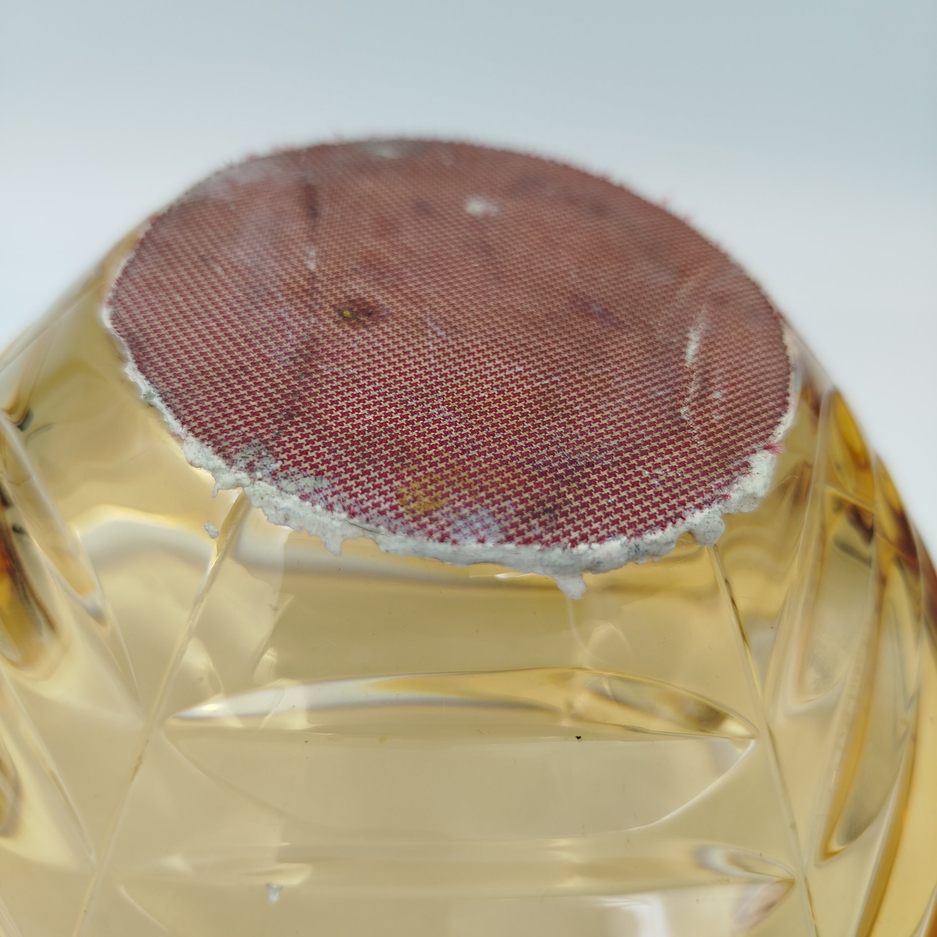 Фруктовница "Корзиночка", автор А.И. Маева, хрусталь, Ленинградский завод художественного стекла (ЛЗХС), СССР, 1960-1980 гг.