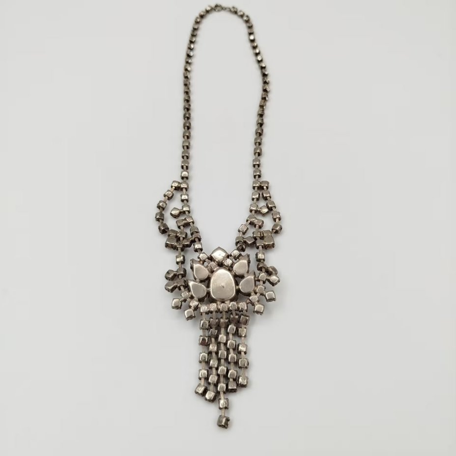 Колье винтажное, металл, стекло, Jablonex (Яблонекс), Чехословакия, 1960-1990 гг.