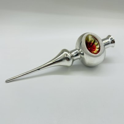 Игрушка елочная (навершие/наконечник на елку), стекло, краска, СССР, 1970-1990 гг.