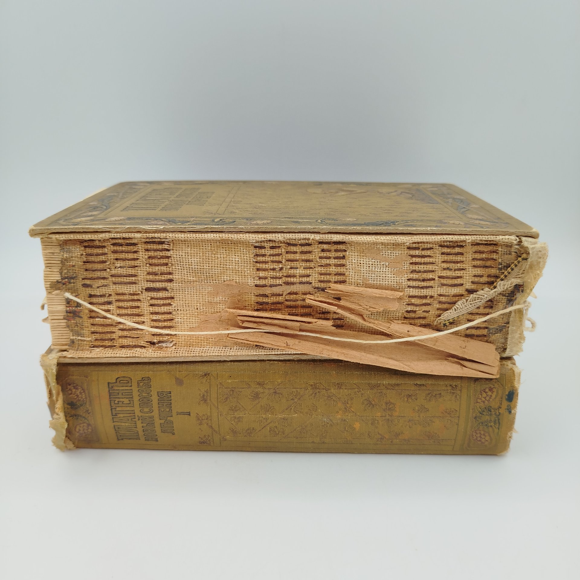 Платен М. «Новый способ лечения», тома 1 и 3, бумага, печать, коленкор, тиснение, Книгоиздательское товарищество «Просвещение», Российская империя, 1900-1910 гг.