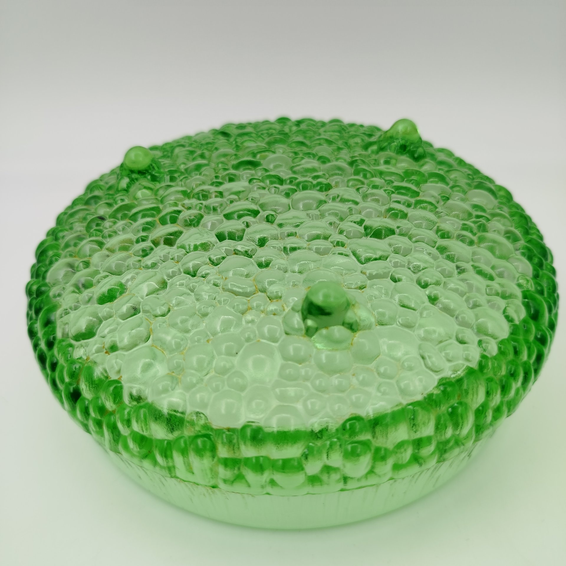 Чаша (конфетница) из серии "Ultima Thule" ("Край света"), дизайнер Tapio Wirkkala (Тапио Вирккала), цветное стекло, Iittala, Финляндия, 1960-1980 гг.