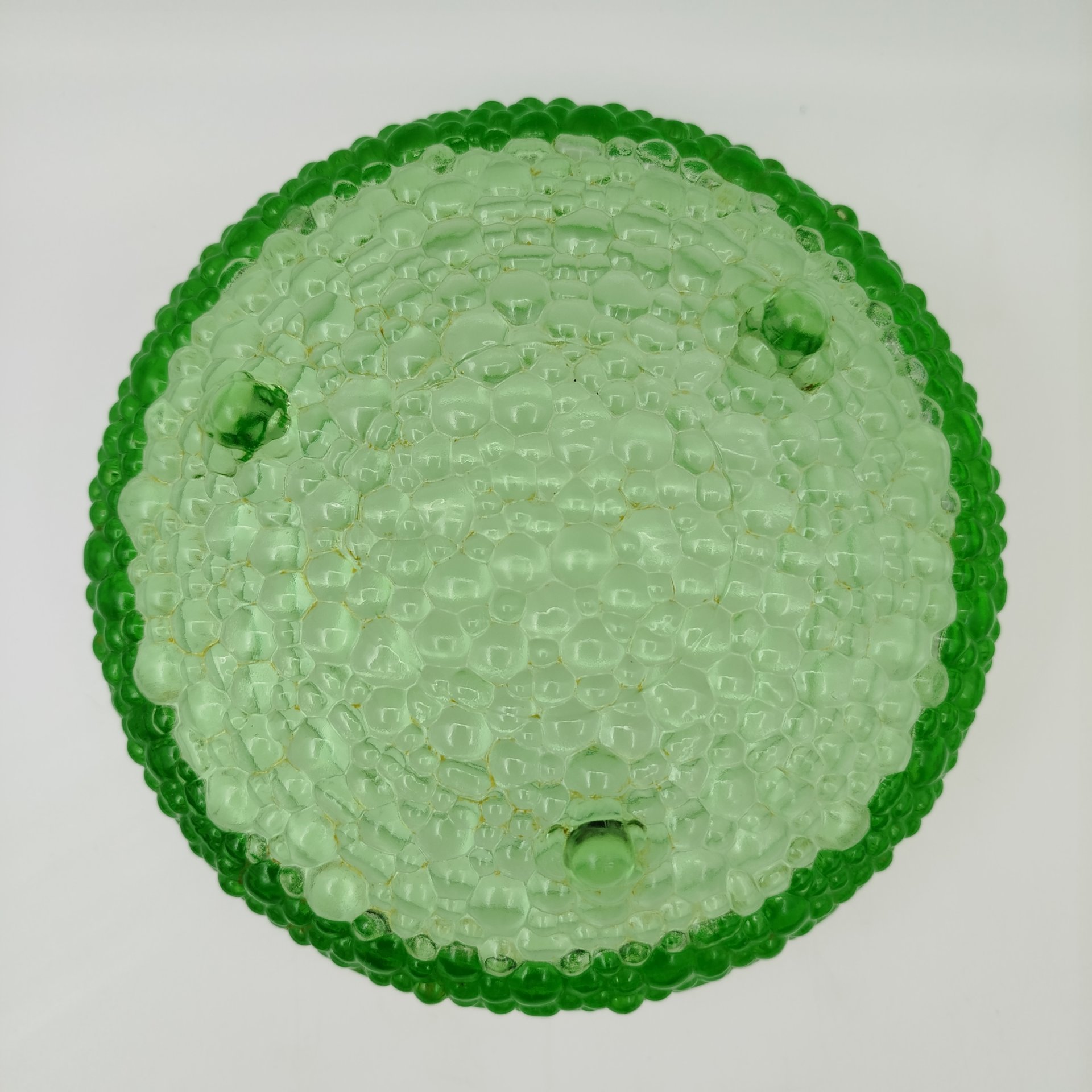 Чаша (конфетница) из серии "Ultima Thule" ("Край света"), дизайнер Tapio Wirkkala (Тапио Вирккала), цветное стекло, Iittala, Финляндия, 1960-1980 гг.