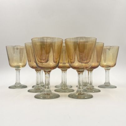 Набор из 10-ти рюмок, стекло, СССР, 1970-1990 гг.