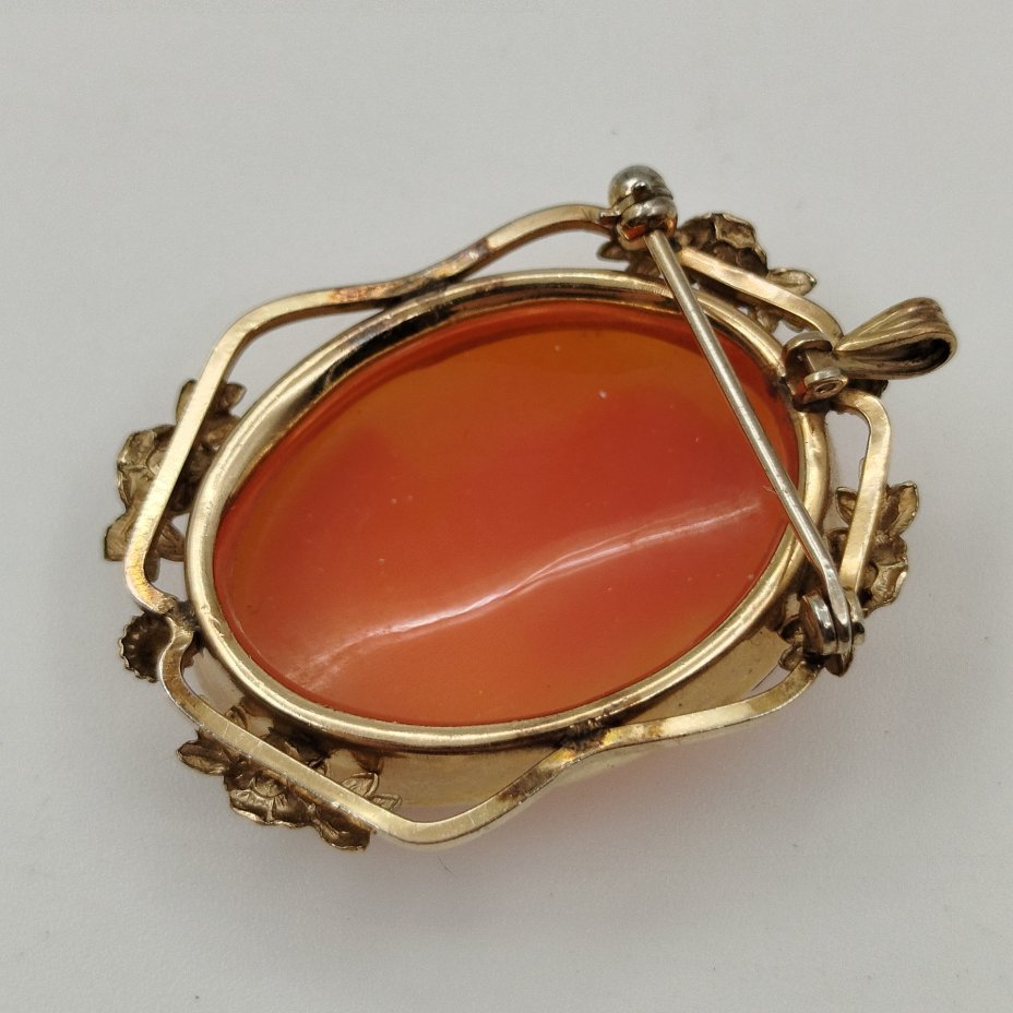 Брошь-подвеска (камея) с женским профилем, Loran Sim