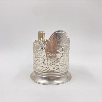 Подстаканник "Золотая рыбка", алюминий, СССР, 1980-1990 гг.