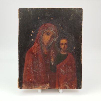 Икона "Богоматерь Казанская", дерево, масло, Российская империя, 1890-1915 гг.