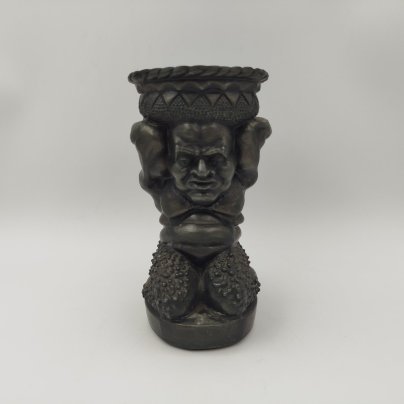 Пепельница "Сатир", силумин, крашение, СССР, 1970-1990 гг.