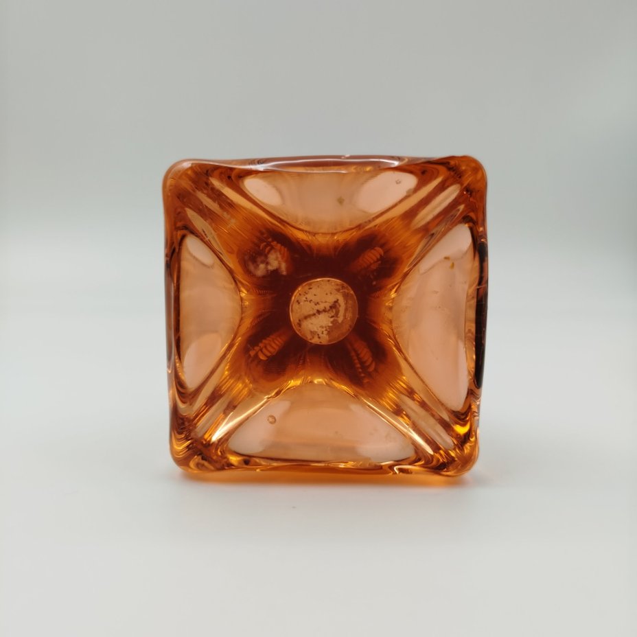 Ваза формы "Берц" карамельного оттенка (малая)