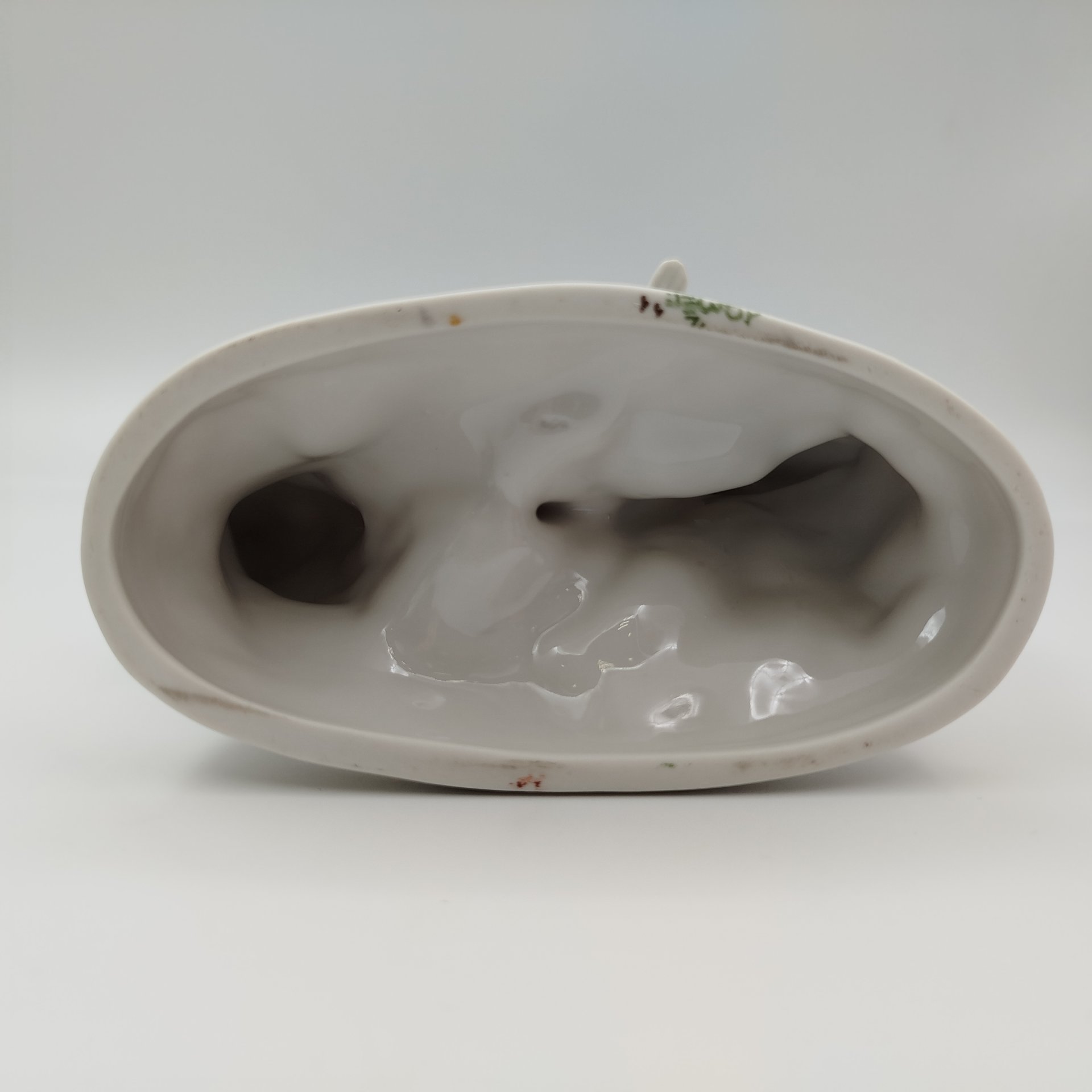 Статуэтка "Балерина-Кошка" ("Лисичка"), скульптор М.А. Интизарян, фарфор, люстр, золочение, Дмитровский фарфоровый завод (ДФЗ Вербилки), СССР, 1954-1965 гг.