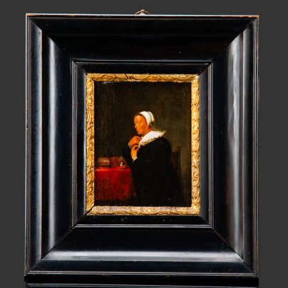 Картина "Гордость" (по работе Адрианна Брауэра (1605-1638), фламандская школа), неизвестный художник