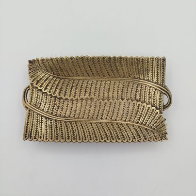 Визитница "Папоротник", латунь, Западная Европа, 1930-1960 гг.