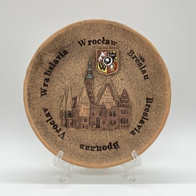 Тарелка настенная "Вроцлав", керамика, Польша, 2005-2015 гг.