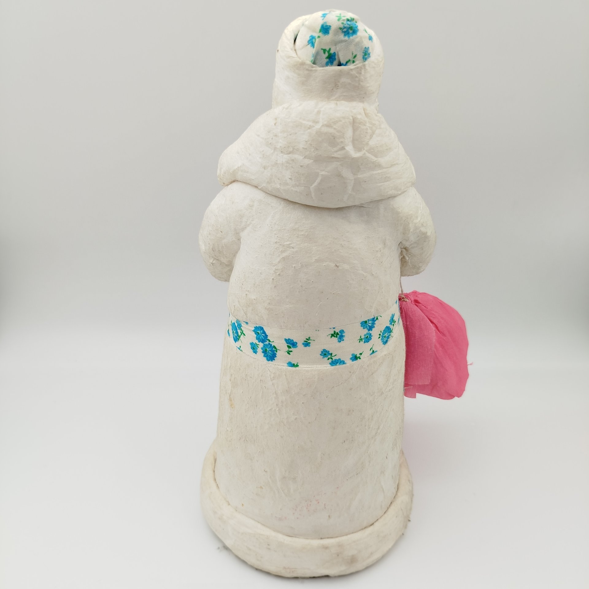 Игрушка под ёлку "Дед Мороз с подарками", папье-маше, бумага, вата, роспись, Калининское производственное объединение художественных изделий и игрушек, 1984 г.