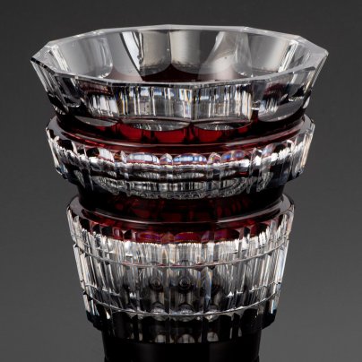 Ваза в стиле Art Deco, модель BOLERO, хрусталь, гранение, Val Saint Lambert, Бельгия, 1950-1960 гг.