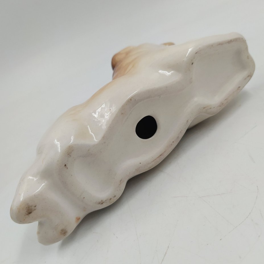 Статуэтка "Чау-чау", скульптор П.П. Веселов, фарфор, аэрография, Ленинградский фарфоровый завод (ЛФЗ), СССР, 1970-1990 гг.