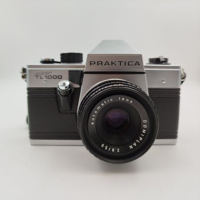 Фотоаппарат "Super TL 1000", в оригинальном кофре, Praktica, металл, искусственная кожа, стекло, пластик, Германия, 1980-1990 гг.