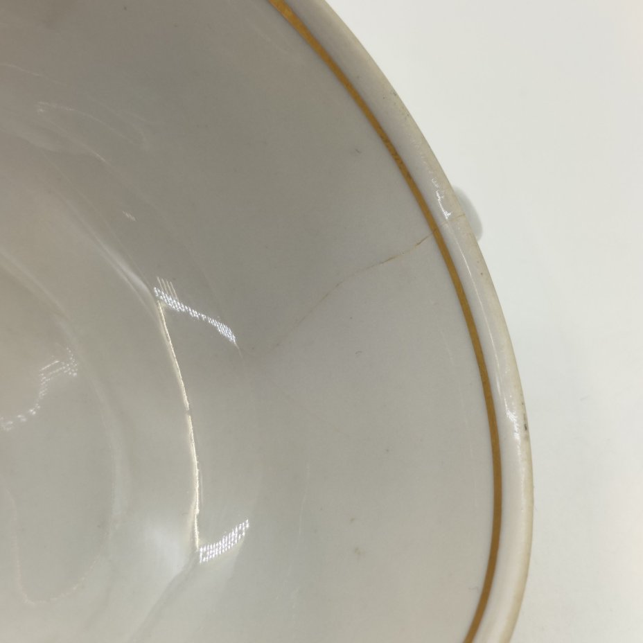 Чайная пара из сервиза «Ивушка», автор росписи Яснецов В., форма «Колечко» Гузанов А., фарфор, роспись, золочение, Дулевский фарфоровый завод (Дулёво), СССР, 1964 г.