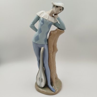 Статуэтка "Арлекин" (склейка), бисквит, роспись, NAO Porcelain, Испания, 1970-1990 гг.