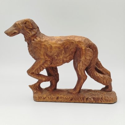 Статуэтка "Гончая", дерево, резьба, Западная Европа, 1980-2000 гг.