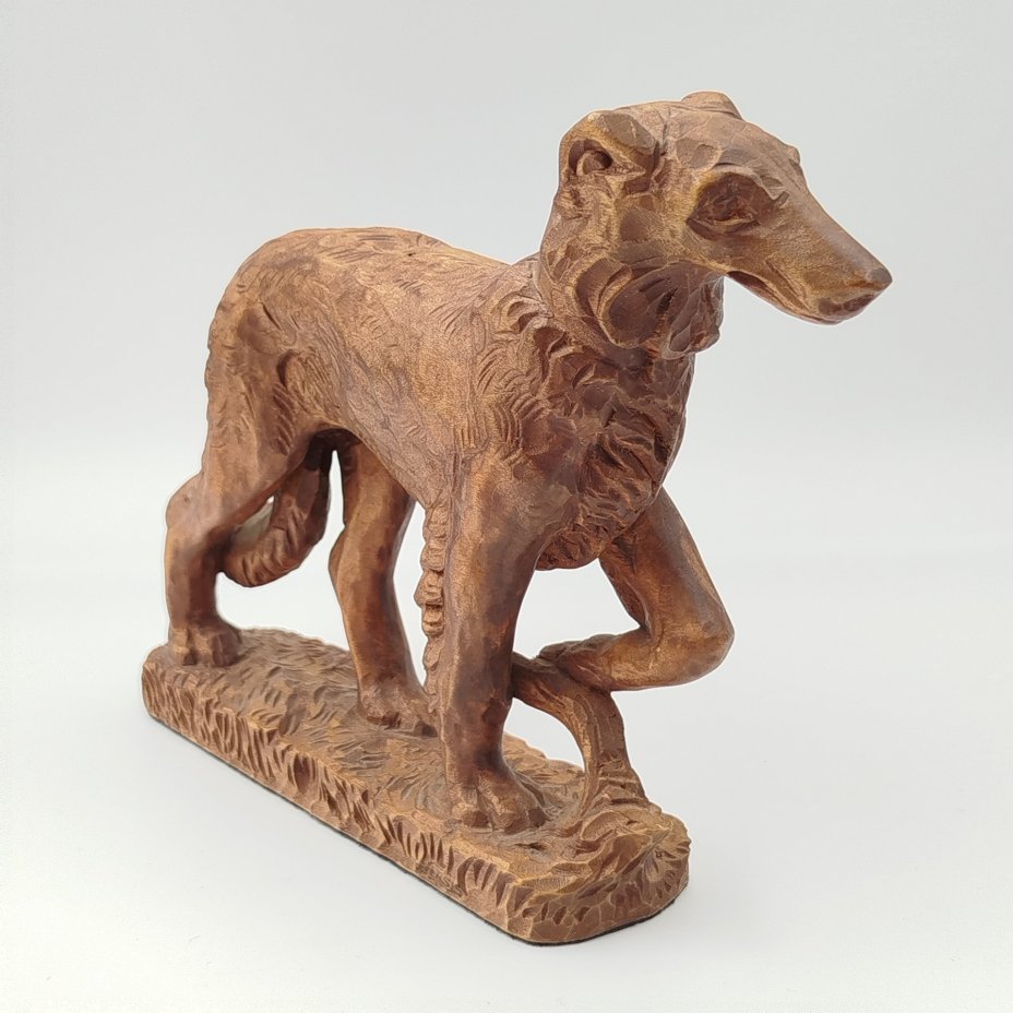 Статуэтка "Гончая", дерево, резьба, Западная Европа, 1980-2000 гг.