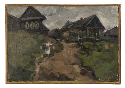Картина "Девушка с коромыслом"