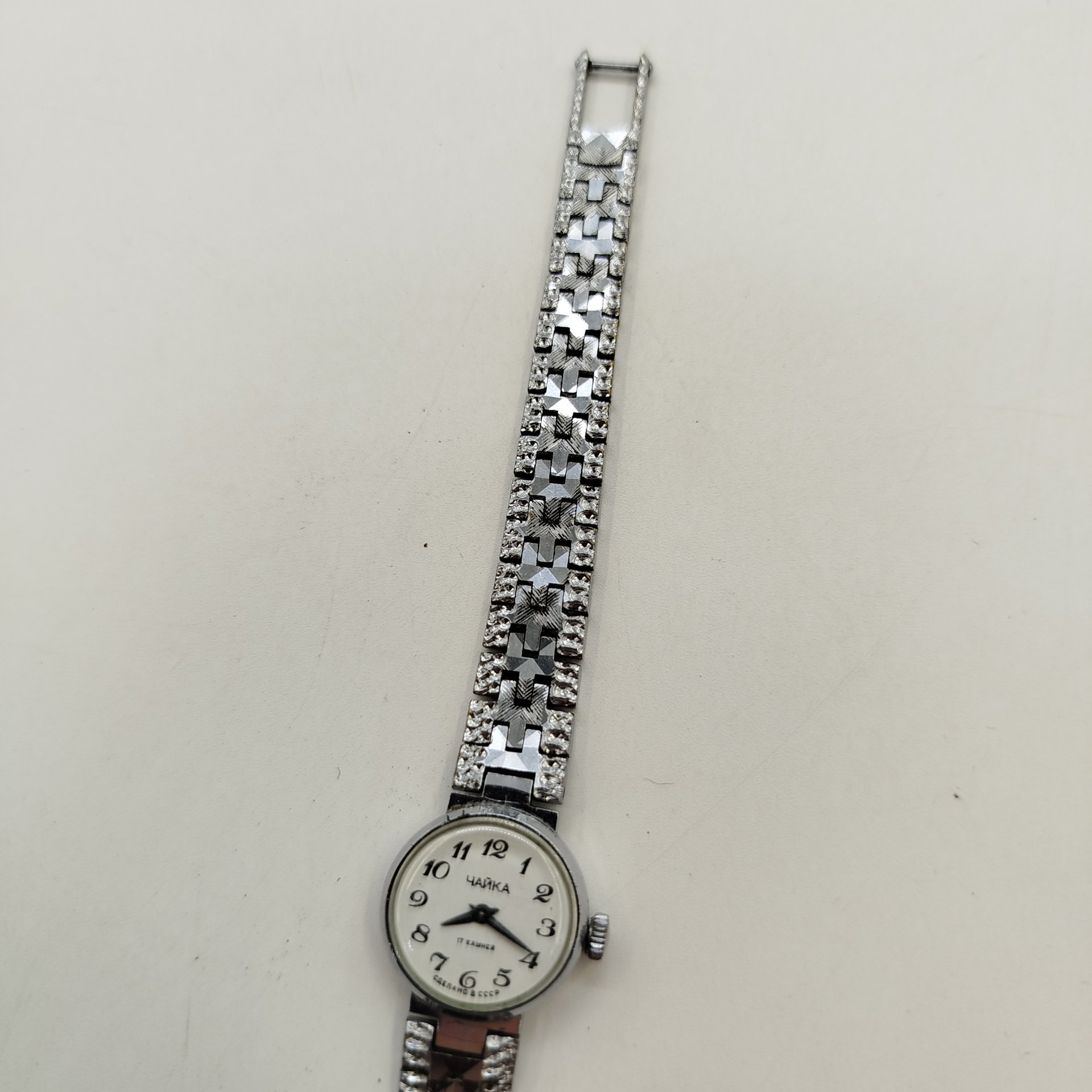 Часы наручные женские "Чайка", металл, стекло, Угличский часовой завод «Чайка», СССР, 1960-1980 гг.