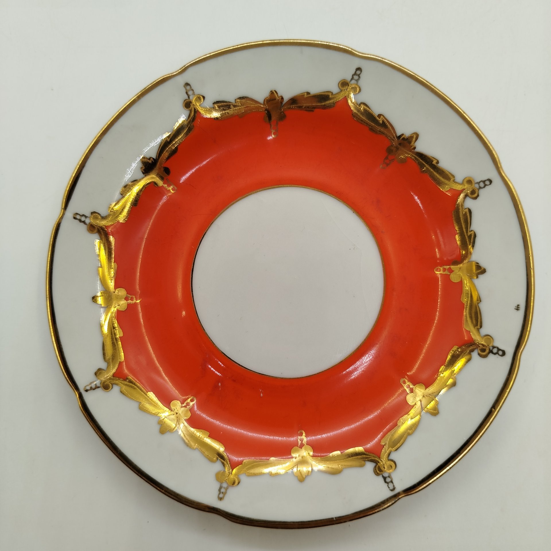 Чайная пара, фарфор, крытье, золочение, Барановский фарфоровый завод, СССР, 1960-1970 гг.