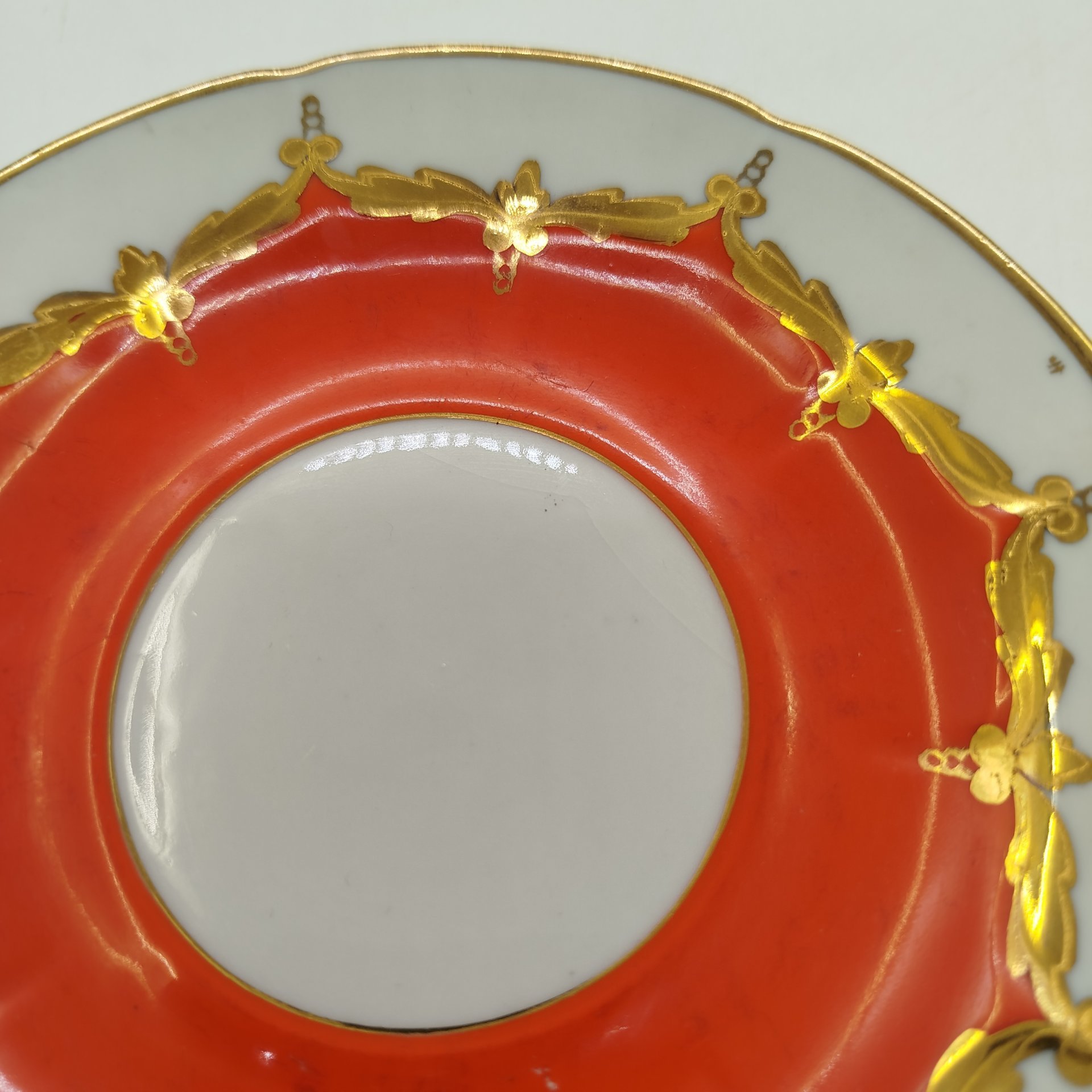 Чайная пара, фарфор, крытье, золочение, Барановский фарфоровый завод, СССР, 1960-1970 гг.