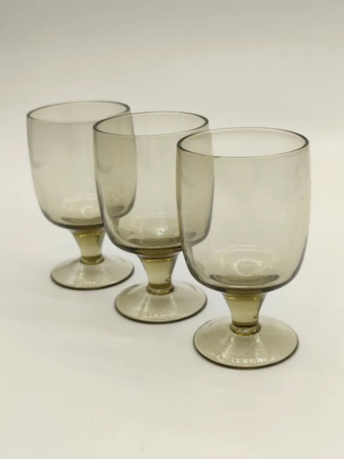 Набор из 3-х рюмок дымчатого цвета