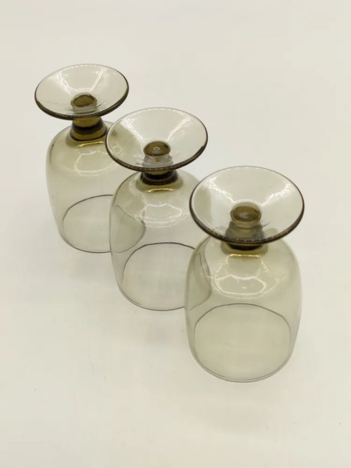 Набор из 3-х рюмок дымчатого цвета