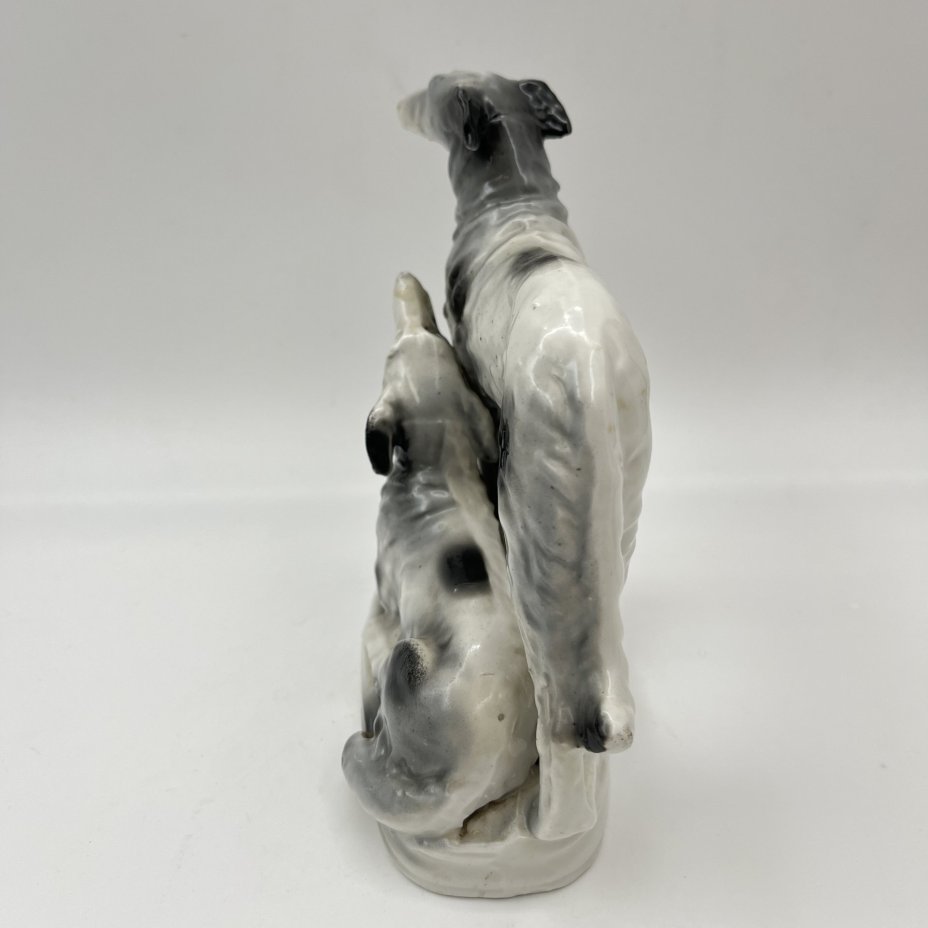 Статуэтка, "Гончие", фарфор, аэрография, Германия, 1940-1970 гг.