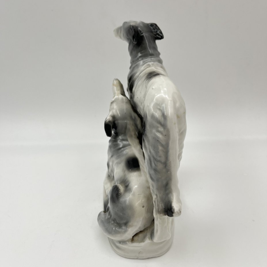 Статуэтка, "Гончие", фарфор, аэрография, Германия, 1940-1970 гг.
