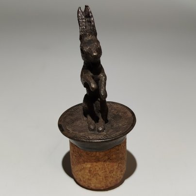 Пробка фигурная от штофа "Заяц", металл, Западная Европа, 1900-1930 гг.