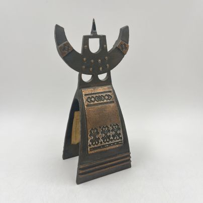 Подсвечник для одной свечи "Баба", металл, СССР, 1970-1990 гг.