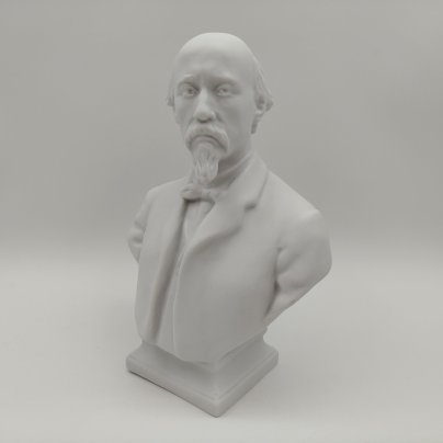 Бюст "А.Н. Некрасов", скульптор Л.Ю. Эйдлин, бисквит, Ленинградский фарфоровый завод (ЛФЗ), СССР, 1950-1960 гг.