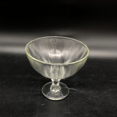 Креманка на ножке, стекло, Дятьковский хрустальный завод, СССР, 1950-1962 гг.