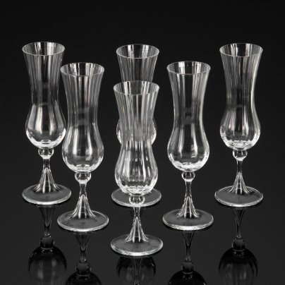Набор из 6 бокалов, фирма "Daume" (Дом), хрусталь, Франция, 1970-1990 гг.