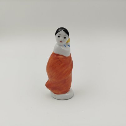 Статуэтка "Индианка", фарфор, роспись, Азия, 1970-1990 гг.