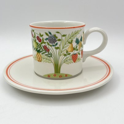 Чайная пара (кружка с блюдцем), коллекция Bon Appetit, фарфор, vitro, Villeroy & Boch, Германия, 1983-1989 гг.